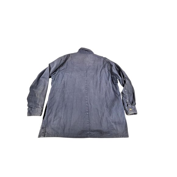 Vtg Coleman Flannel-Lined Denim Shirt Jacket Shacket Casual Outerwear Chore Barn - Picture 2 of 10